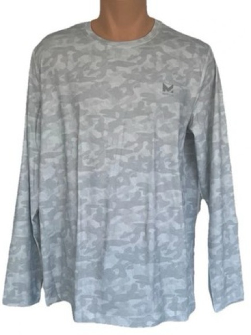 Mission M/L Unisex UPF 50 camo shirt gray